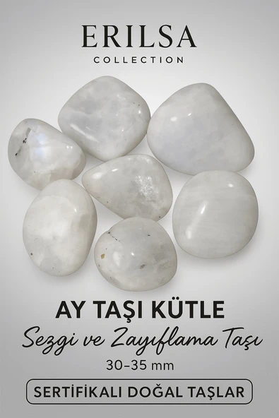 Sertifikalı Ay Taşı Kütle – Sezgi ve Zayıflama Taşı 30-35 mm ürün görseli 1
