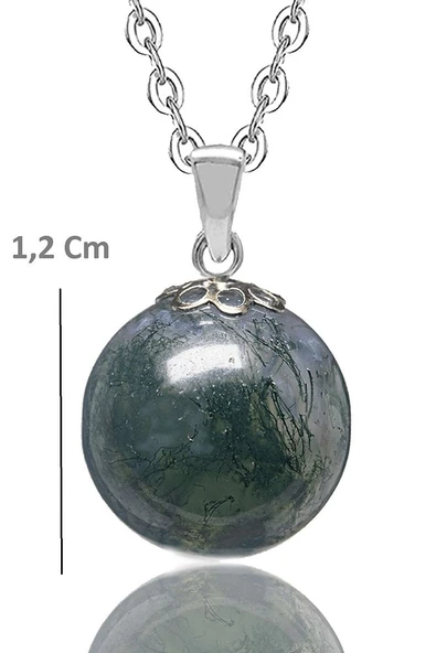 Sertifikalı Doğal Hint Akik Taşı Kolye ürün görseli 1