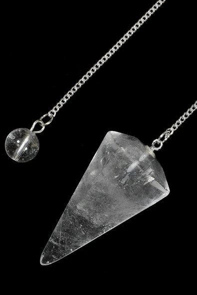 Sertifikalı Aaa+ Kalite Kristal Kuvars Taşı Pandül Sarkaç - 4cm ürün görseli 1