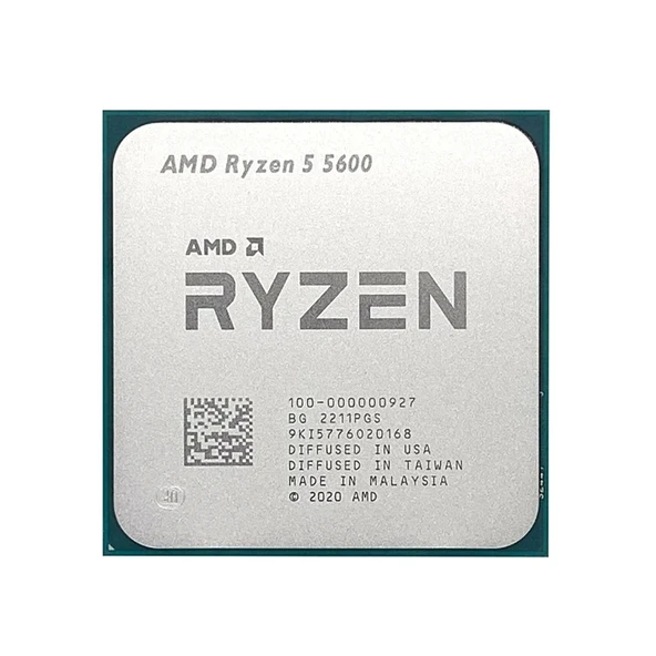AMD Ryzen 5 5600 3.5GHz 32MB AM4 TRAY 65W (Grafik Kart YOK, Fan YOK) ürün görseli 1