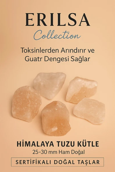 Sertifikalı Himalaya Tuzu Kütle 25–30 mm Ham Doğal – Toksinlerden Arındıran Şifa Taşı ürün görseli 1