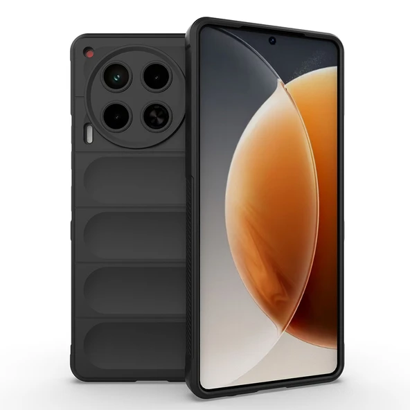 Tecno Camon 30 4G Kılıf Esnek TPU Oyuklu Arka Yüzey Tasarımlı Etnik Silikon Kapak ürün görseli 1