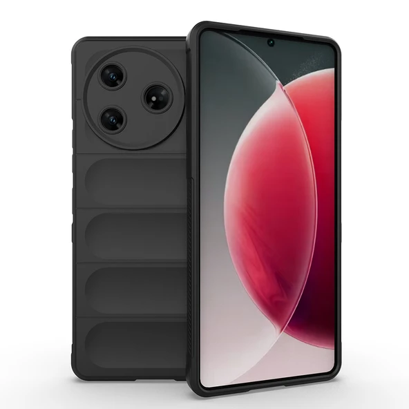 Tecno Camon 30 Pro 5G Kılıf Esnek TPU Oyuklu Arka Yüzey Tasarımlı Etnik Silikon Kapak ürün görseli 1