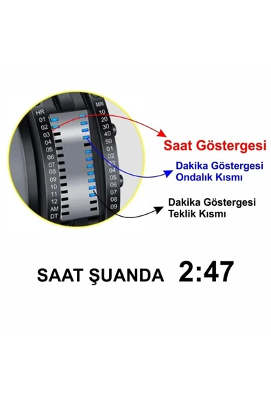 Erkek Işıklı Kol Saati 600316758536 - Resim 2