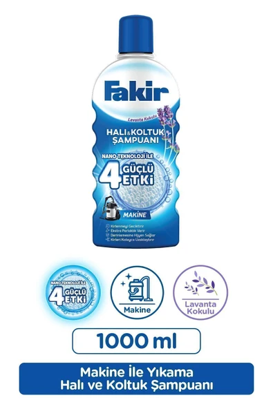 Fakir Makine Lavanta Nano Teknolojili Halı Ve Koltuk Şampuanı 1000 ml ürün görseli 1