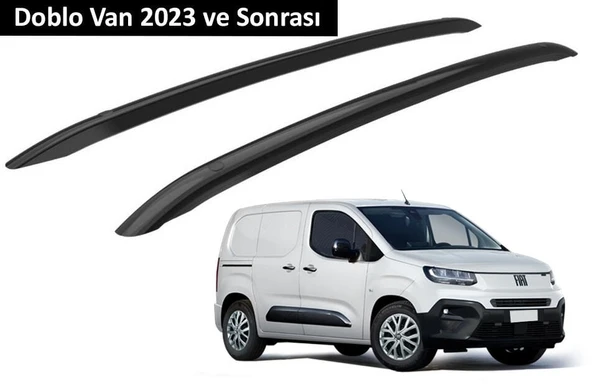 Fiat Doblo Van 2023 ve Sonrası Orjinal Tip OEM Tavan Çıtası (Siyah Renk) ürün görseli 1