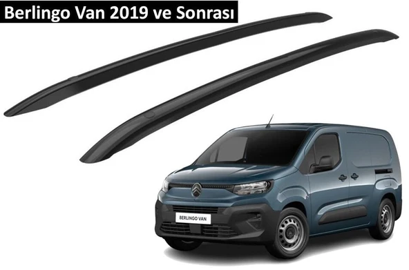 Citroen Berlingo Van 2019 ve Sonrası Orjinal Tip OEM Tavan Çıtası (Siyah Renk) ürün görseli 1
