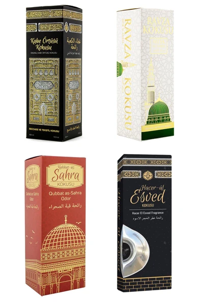 Kabe Örtüsü Kokusu Medine Ravza Kokusu Kubbetül Sahra Kokusu Ve Hacerül Esved Kokusu Sprey 400 Ml. ürün görseli 1