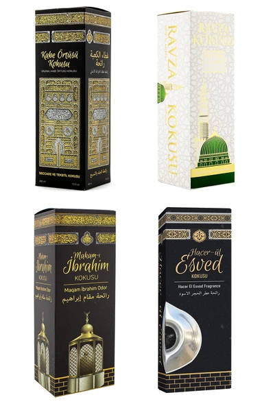 Kabe Örtüsü Kokusu Medine Ravza Kokusu Makamı İbrahim Kokusu Ve Hacerül Esved Kokusu Sprey 400 Ml. ürün görseli 1