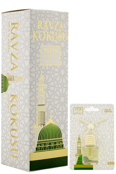 Medine Ravza Kokusu 400ml Sprey Ve Medine Ravza Kokusu 8 Ml Araba Kokusu Cam Şişe ürün görseli 1