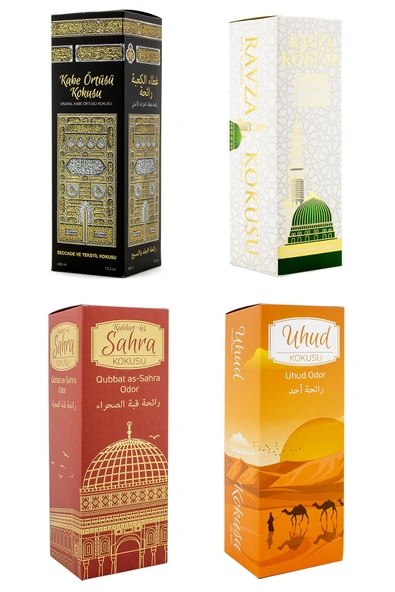 Kabe Örtüsü Kokusu Medine Ravza Kokusu Kubbetül Sahra Kokusu Ve Uhud Kokusu Sprey 400 Ml. ürün görseli 1