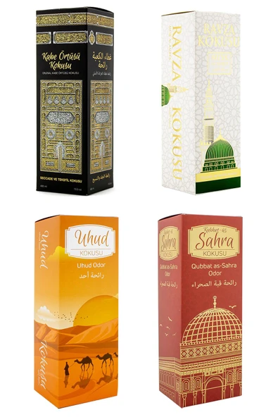 Kabe Örtüsü Kokusu Medine Ravza Kokusu Uhud Kokusu Ve Kubbetül Sahra Kokusu Sprey 400 Ml. ürün görseli 1