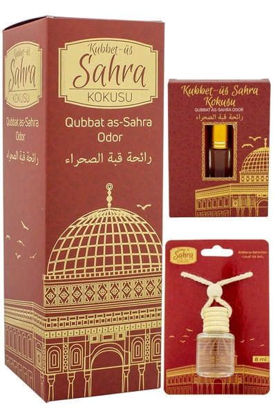 Kubbetüs Sahra Kokusu 400ml Sprey Ve Kubbetüs Sahra Kokusu 8 Ml Araba Kokusu Cam Şişe Ve Kubbetüs Sahra Alkolsüz Esans 3Ml ürün görseli 1