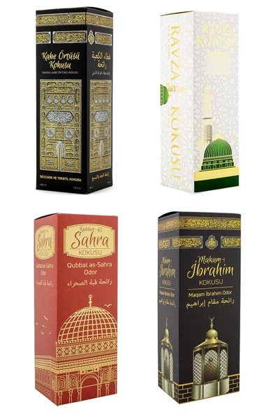 Kabe Örtüsü Kokusu Medine Ravza Kokusu Kubbetül Sahra Kokusu Ve Makamı ibrahim Kokusu Sprey 400 Ml. ürün görseli 1