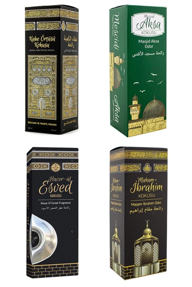 Kabe Örtüsü Kokusu Mescidi Aksa Kokusu Hacerül Esved Kokusu Ve Makamı İbrahim kokusu Sprey 400 Ml. ürün görseli 1