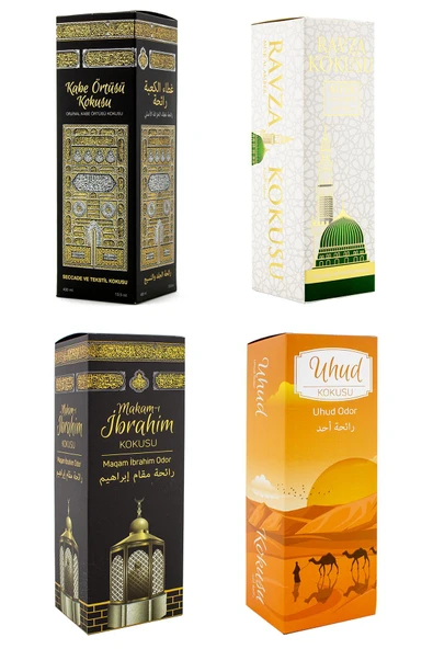 Kabe Örtüsü Kokusu Medine Ravza Kokusu Makamı İbrahim Kokusu Ve Uhud Kokusu Sprey 400 Ml. ürün görseli 1