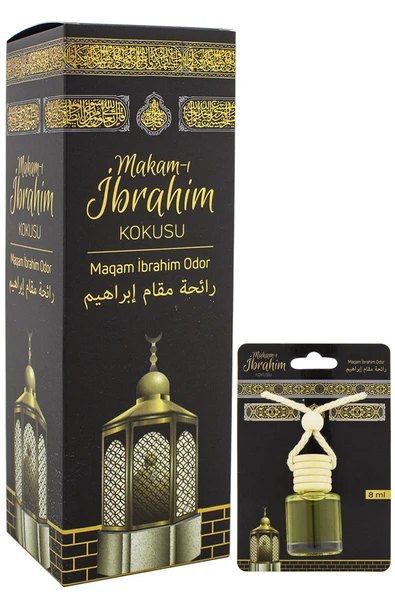 Makamı İbrahim Kokusu 400ml Sprey Ve Makamı İbrahim Kokusu 8 Ml Araba Kokusu Cam Şişe ürün görseli 1