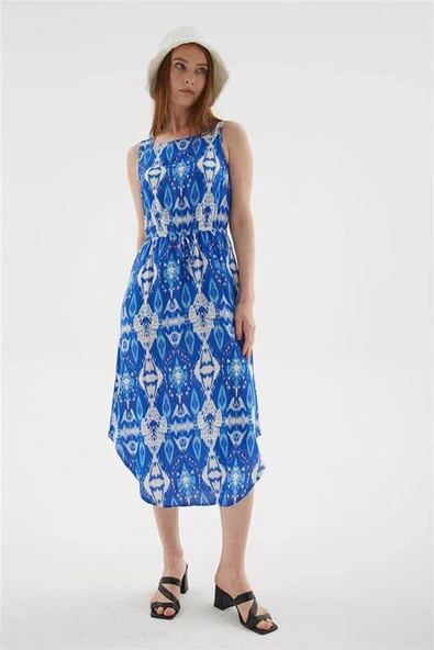 FASHION FRIENDS KADIN DESENLİ ELBİSE 25Y0154K1 ürün görseli 1