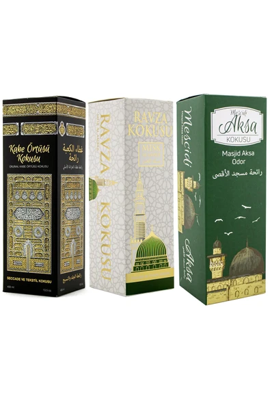 Kabe Örtüsü kokusu Medine Ravza Kokusu Mescidi Aksa Kokusu Sprey 400 Ml. ürün görseli 1