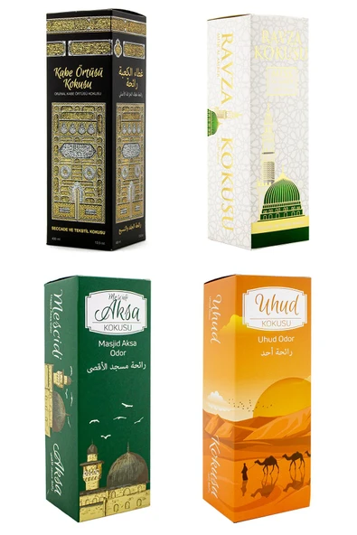 Kabe Örtüsü Kokusu Medine Ravza Kokusu Mescidi Aksa Kokusu Ve Uhud Kokusu Sprey 400 Ml. ürün görseli 1