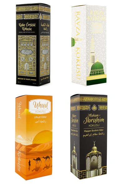 Kabe Örtüsü Kokusu Medine Ravza Kokusu Uhud Kokusu Ve Makamı İbrahim Kokusu Sprey 400 Ml. ürün görseli 1