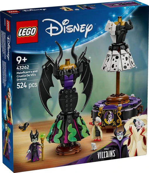 LEGO Disney 43262 Maleficent's and Cruella De Vil's Dresses ürün görseli 1