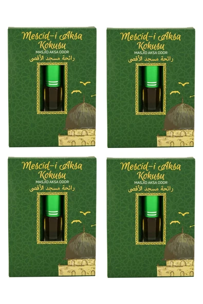 Mescidi Aksa Kokusu Alkolsüz Esans 3ml 4 Adet ürün görseli 1