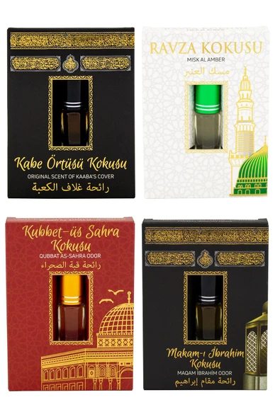 Kabe Örtüsü Kokusu Medine Ravza Kokusu Kubbetül Sahra Kokusu ve Makamı İbrahim kokusu Alkolsüz Esans 3ml ürün görseli 1