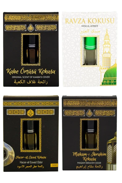 Kabe Örtüsü Kokusu Medine Ravza Kokusu Hacerül Esved Kokusu ve Makamı İbrahim kokusu Alkolsüz Esans 3ml ürün görseli 1