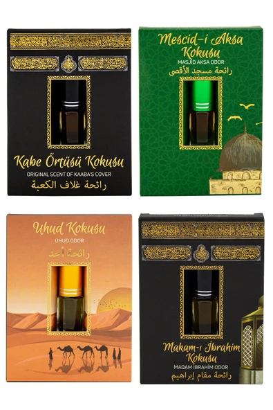 Kabe Örtüsü Kokusu Mescidi Aksa kokusu Uhud Kokusu Ve Makamı İbrahim Kokusu Alkolsüz Esans 3ml ürün görseli 1