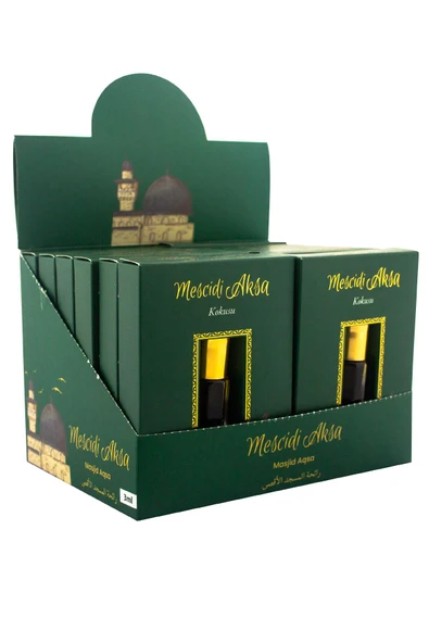 Mescidi Aksa Kokusu Alkolsüz Esans 3ml 12li Paket ürün görseli 1