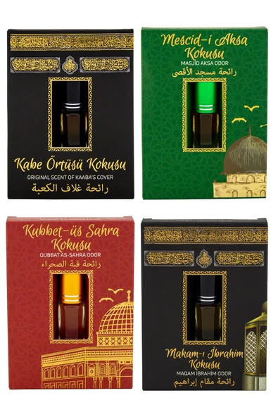 Kabe Örtüsü Kokusu Mescidi Aksa kokusu Kubbetül Sahra Kokusu ve Makamı İbrahim Kokusu Alkolsüz Esans 3ml ürün görseli 1