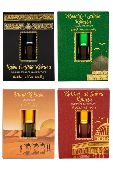 Kabe Örtüsü Kokusu Mescidi Aksa kokusu Uhud Kokusu Ve Kubbetül Sahra Kokusu Alkolsüz Esans 3ml ürün görseli 1