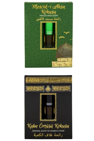 Mescidi Aksa Kokusu Ve Kabe Örtüsü Kokusu Alkolsüz Esans 3ml ürün görseli 1