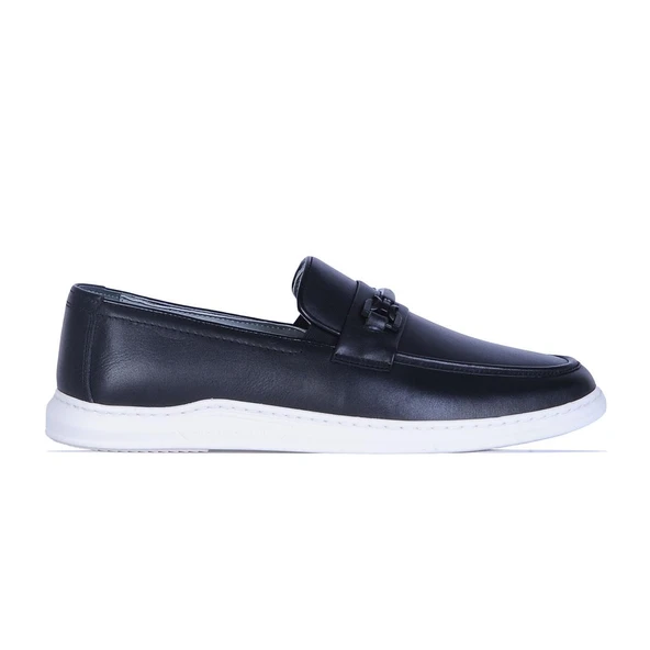 Pierre Cardin 191074 Premıum Siyah Erkek Deri Loafer Ayakkabı ürün görseli 1
