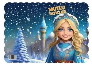 MAVI BONCUK KARNE KILIFI MUTLU TATILLER PRENSES ürün görseli 1