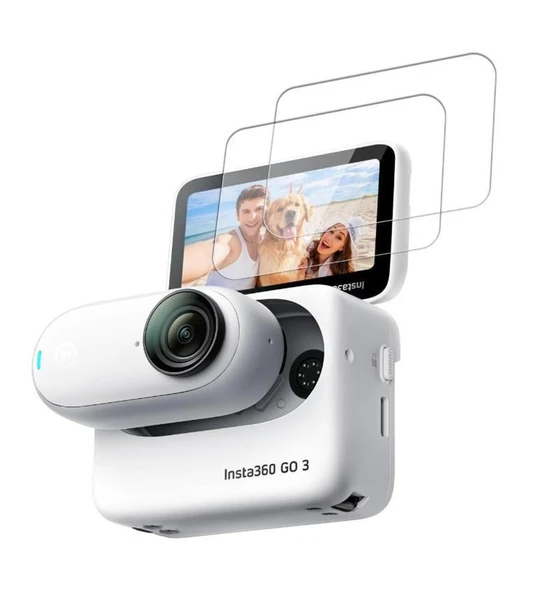 Insta360 Go 3 Uyumlu 2 Adet Şeffaf hidrojel Ekran Film Nano Jelatini ürün görseli 1