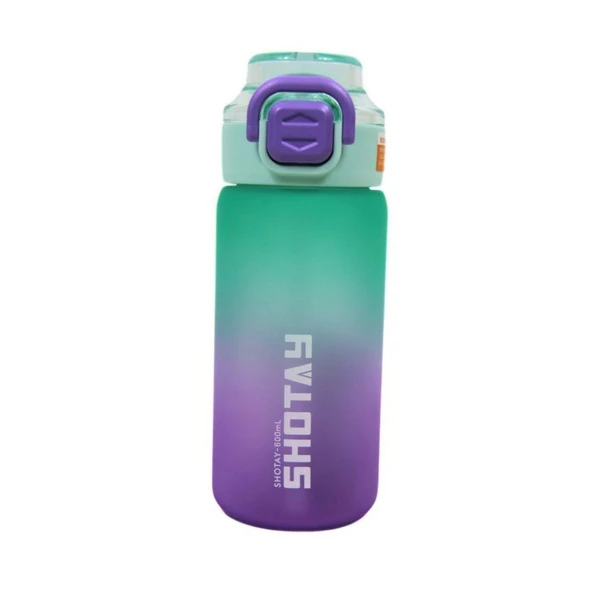 Shotay Soft Gradient Su Matarası PC Mor 600Ml ürün görseli 1