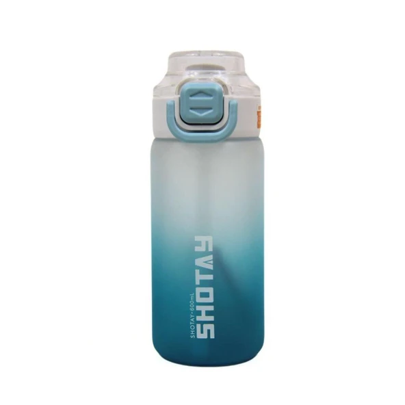 Shotay Soft Gradient Su Matarası PC Mavi 600Ml ürün görseli 1