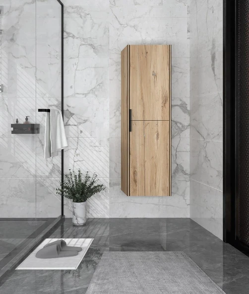 Orka Trio 40 cm MDF Senza Banyo Boy Dolabı ürün görseli 1