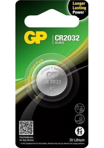 Gp Cr2032 Dl2032 3 V Pil ürün görseli 1