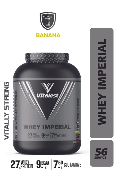 Vitalest Whey Impreal 2128 Gr. Muz Aromalı Protein Tozu ürün görseli 1
