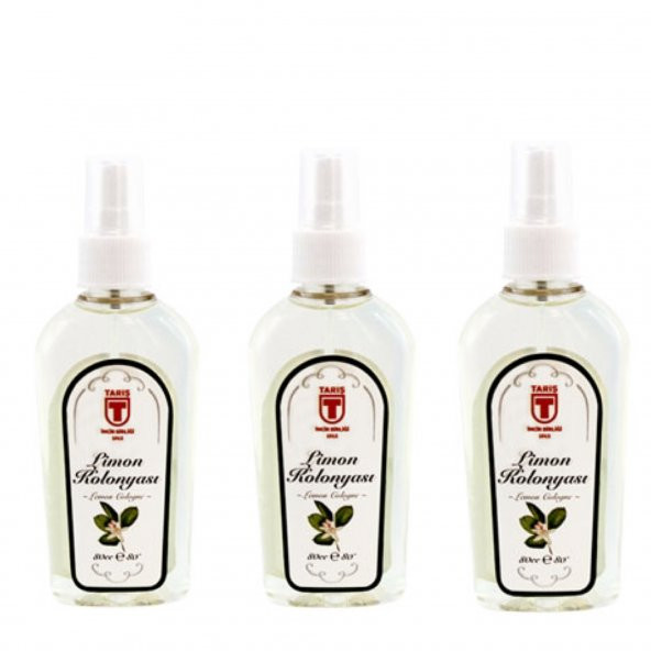 Tariş Limon Kolonyası Sprey 80cc 3 Adet ürün görseli 1