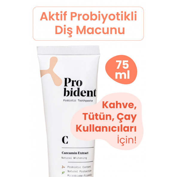 Probident Probiyotik Diş Macunu Zerdeçal Özüt İlaveli ürün görseli 1