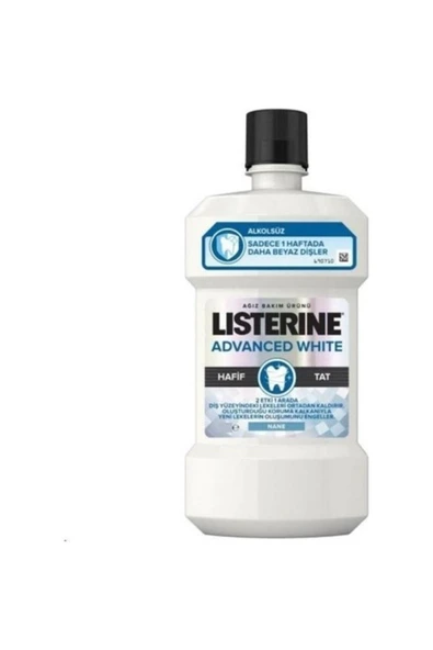 Listerine Advanced White Hafif Tat 250 ml ürün görseli 1