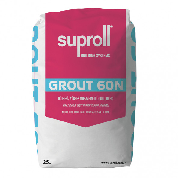 SUPROLL GROUT 60N RÖTRESİZ YÜKSEK MUKAVEMETLİ GROUT HARCI ürün görseli 1