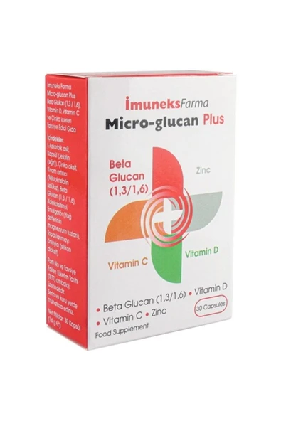 İmuneks Micro Glucan Plus 30 Kapsül ürün görseli 1