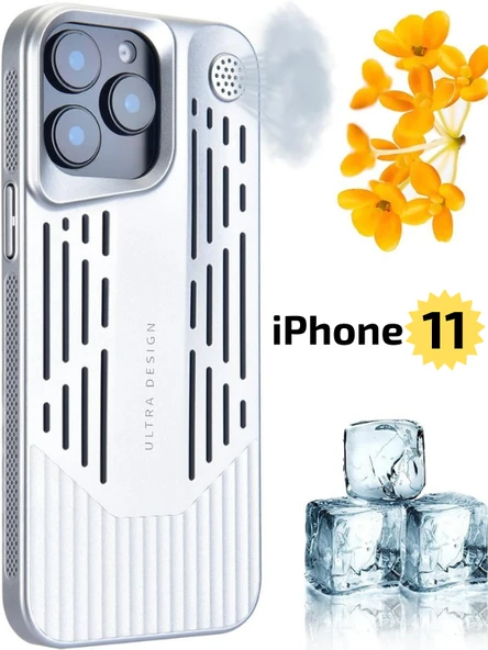 iPhone 11 Lüks Kokulu Telefon Kılıfı Ultra Design & Darbeye Dayanıklı Şık Premium Kılıf ( Gri ) ürün görseli 1