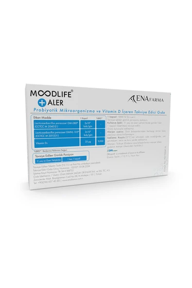 Moodlife Aler Probiyotik D Vitamin 30 Kapsül - Resim 6