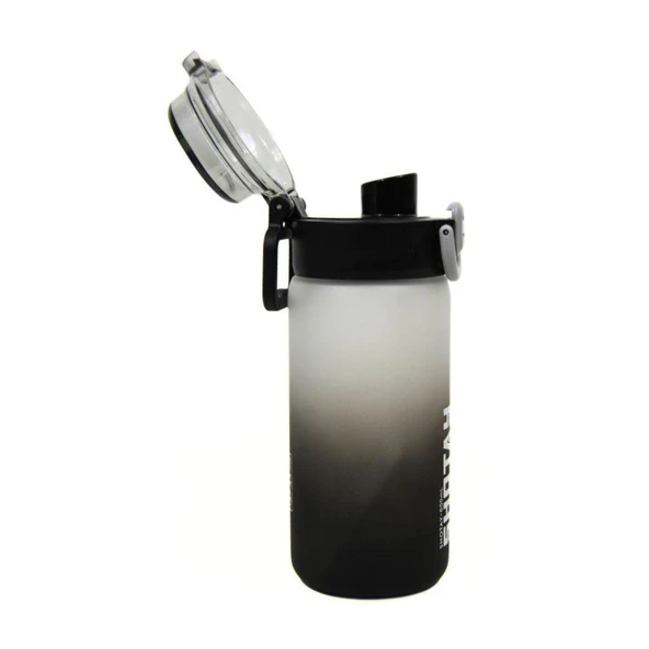 Shotay Soft Gradient Su Matarası PC Siyah 600Ml - Resim 2